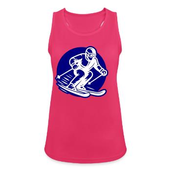 Ski Sport Logo - Débardeur respirant Femme - fuchsia - Devant - Zoe (177cm)