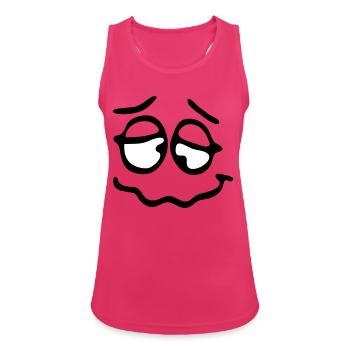 Funny Face, Cartoon Face, Trickfilm, Smiley - Women's Breathable Tank Top - fuchsia - Front - Zoe (177cm)