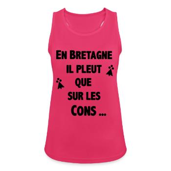 En Bretagne - Débardeur respirant Femme - fuchsia - Devant - Zoe (177cm)