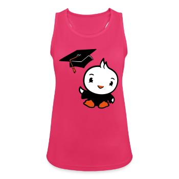 Oiseau Graduation Collège Graduation Chapeau École - Débardeur respirant Femme - fuchsia - Devant - Zoe (177cm)