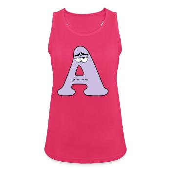 A - Frauen Tank Top atmungsaktiv - Fuchsia - Vorne - Zoe (177cm)