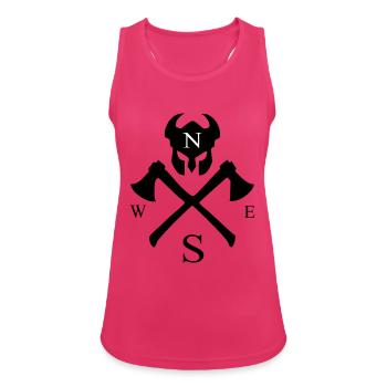 viking nord - Frauen Tank Top atmungsaktiv - Fuchsia - Vorne - Zoe (177cm)
