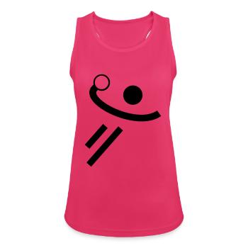 Handball - Frauen Tank Top atmungsaktiv - Fuchsia - Vorne - Zoe (177cm)
