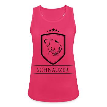 SCHNAUZER WAPPEN - Frauen Tank Top atmungsaktiv - Fuchsia - Vorne - Zoe (177cm)