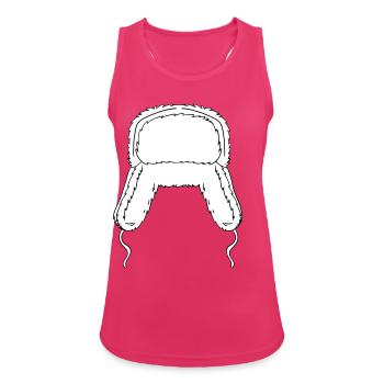 Flauschige Winter Fell Mütze - Frauen Tank Top atmungsaktiv - Fuchsia - Vorne - Zoe (177cm)