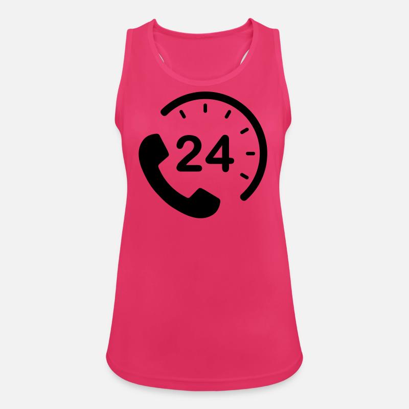 24/7 h Service - Women's Breathable Tank Top - fuchsia