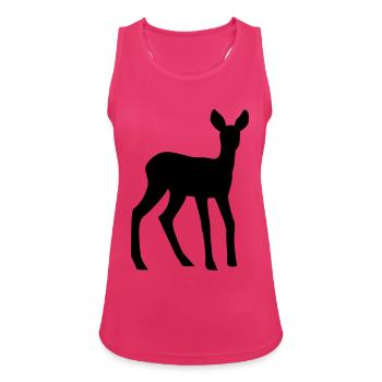 Deer - Fawn - Women's Breathable Tank Top - fuchsia - Front - Zoe (177cm)