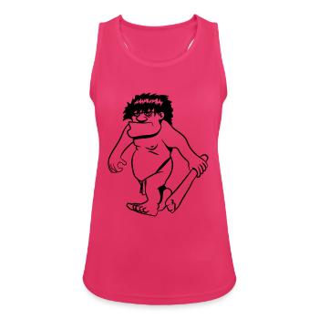 Caveman Club comique drôle - Débardeur respirant Femme - fuchsia - Devant - Zoe (177cm)