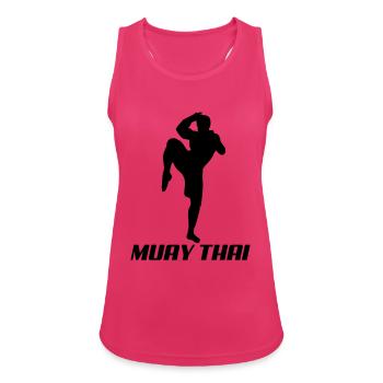 muay_thai1 - Débardeur respirant Femme - fuchsia - Devant - Zoe (177cm)