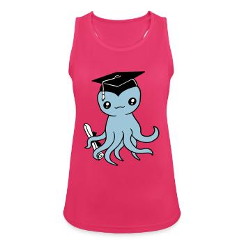Oktopus Schulabschluss Abitur bestanden College - Frauen Tank Top atmungsaktiv - Fuchsia - Vorne - Zoe (177cm)