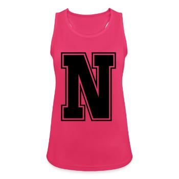 n - Frauen Tank Top atmungsaktiv - Fuchsia - Vorne - Zoe (177cm)