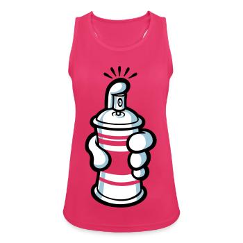 Cartoon paint spray - Women's Breathable Tank Top - fuchsia - Front - Zoe (177cm)