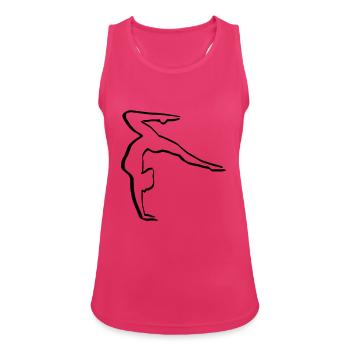 Gymnaste, gymnaste - Débardeur respirant Femme - fuchsia - Devant - Zoe (177cm)