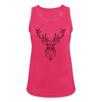 cerf - Débardeur respirant Femme - fuchsia - Devant - Zoe (177cm)