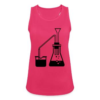 Chemie Experiment Geschenkidee Substanz mischen - Women's Breathable Tank Top - fuchsia - Front - Zoe (177cm)