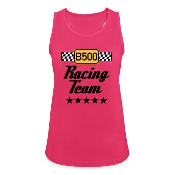 B500 Racing Team - Women's Breathable Tank Top - fuchsia - Front - Zoe (177cm)