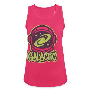 Logo du casque d’astronaute Galaxy - Débardeur respirant Femme - fuchsia - Devant - Zoe (177cm)
