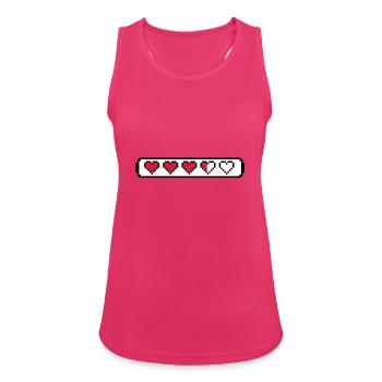 Retrogaming - Débardeur respirant Femme - fuchsia - Devant - Zoe (177cm)