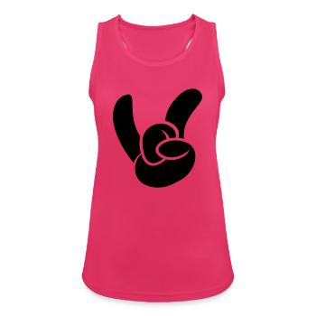 Rock on! - Débardeur respirant Femme - fuchsia - Devant - Zoe (177cm)
