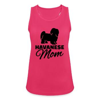 Havanese Mom - Débardeur respirant Femme - fuchsia - Devant - Zoe (177cm)