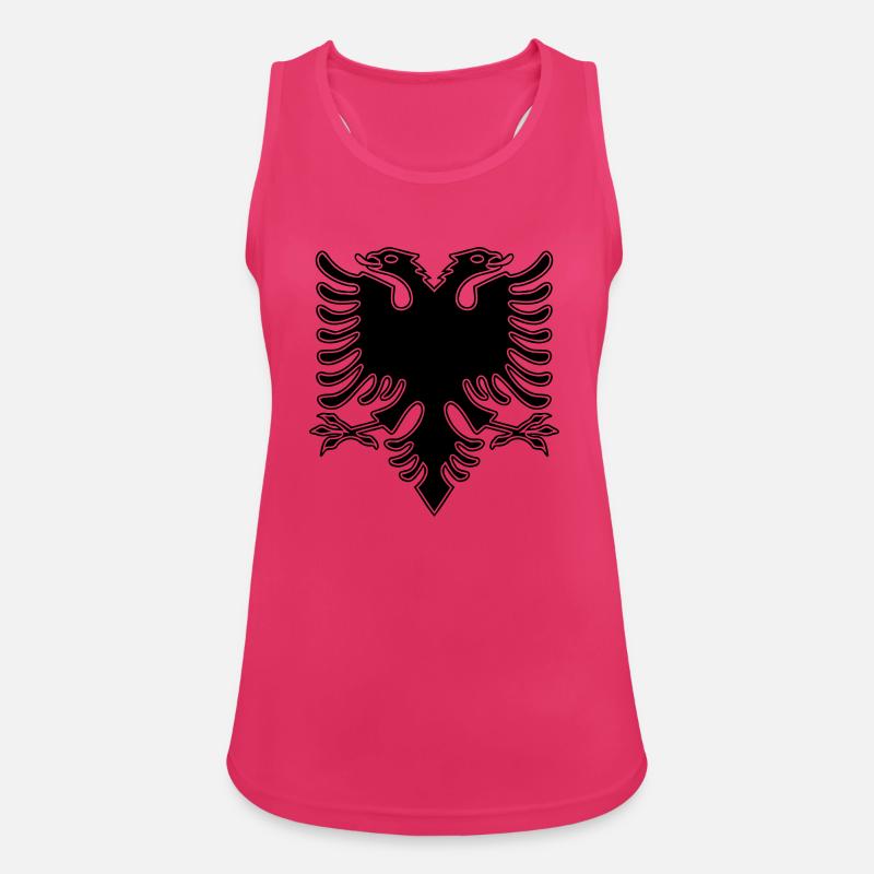 Double Headed Eagle_V2 - Women's Breathable Tank Top - fuchsia