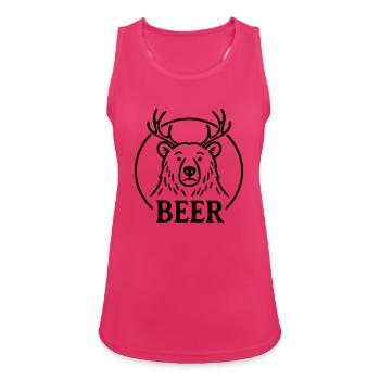 Beer - Débardeur respirant Femme - fuchsia - Devant - Zoe (177cm)