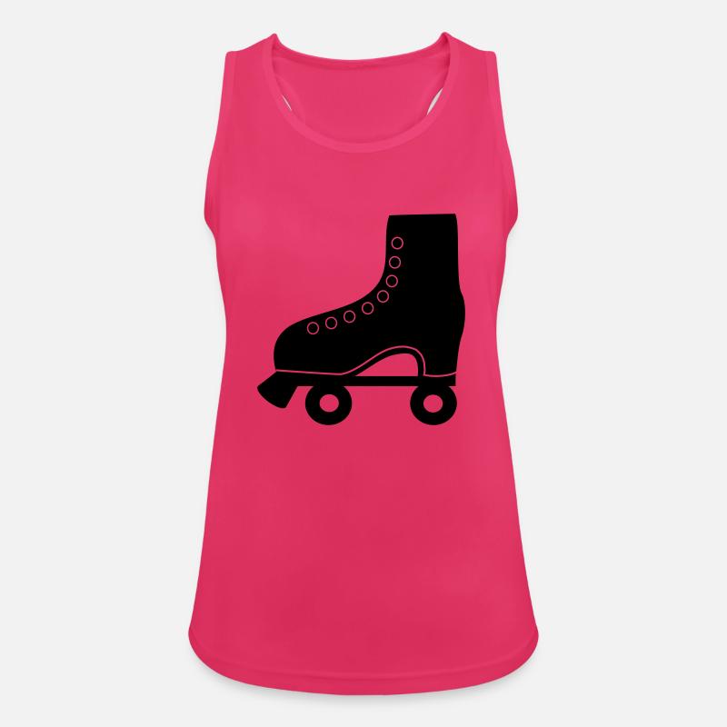 roller skate - Women's Breathable Tank Top - fuchsia