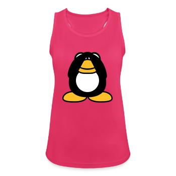 Penguin see nothing blind Hands cover eyes - Women's Breathable Tank Top - fuchsia - Front - Zoe (177cm)