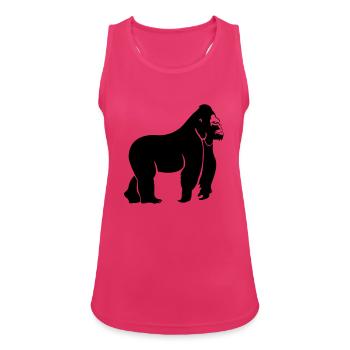 gorilla_001 - Débardeur respirant Femme - fuchsia - Devant - Zoe (177cm)