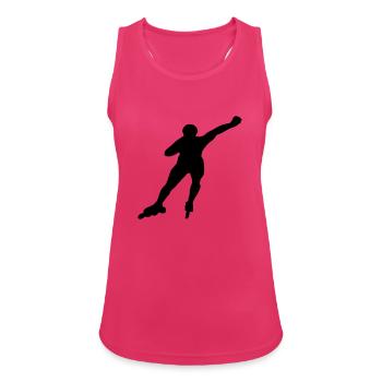 Logo Roller - Débardeur respirant Femme - fuchsia - Devant - Zoe (177cm)