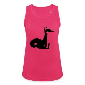 fox - Women's Breathable Tank Top - fuchsia - Front - Zoe (177cm)