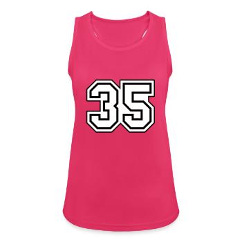 35 - Women's Breathable Tank Top - fuchsia - Front - Zoe (177cm)