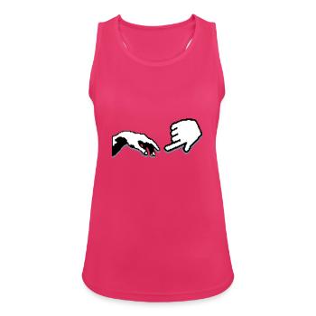 Geek - Débardeur respirant Femme - fuchsia - Devant - Zoe (177cm)