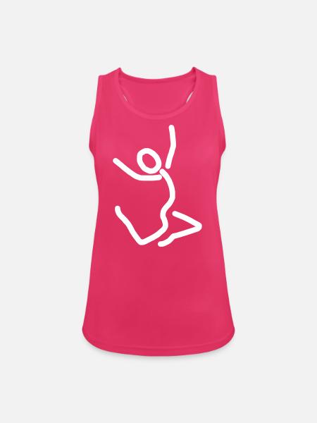 iYpsilon Freudensprung - Frauen Tank Top atmungsaktiv - Fuchsia