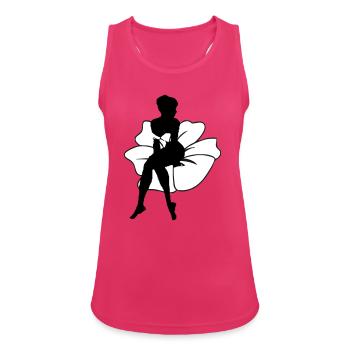 Mrs. Blume - Women's Breathable Tank Top - fuchsia - Front - Zoe (177cm)