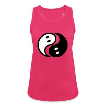 Ghost Yin Yang - Women's Breathable Tank Top - fuchsia - Front - Zoe (177cm)