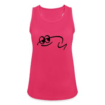 Frog Résumé - Débardeur respirant Femme - fuchsia - Devant - Zoe (177cm)