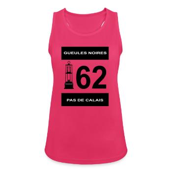 62 Pas de Calais - Women's Breathable Tank Top - fuchsia - Front - Zoe (177cm)
