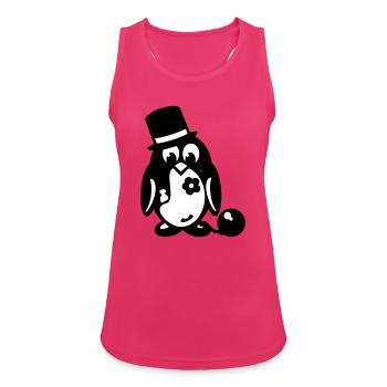 baccalauréat pingouin - Débardeur respirant Femme - fuchsia - Devant - Zoe (177cm)