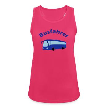 Busfahrer Design - Frauen Tank Top atmungsaktiv - Fuchsia - Vorne - Zoe (177cm)