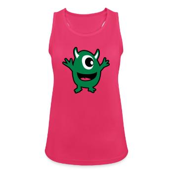 grünes Monster - Frauen Tank Top atmungsaktiv - Fuchsia - Vorne - Zoe (177cm)