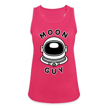 Moon Guy 2 (Farbe veränderbar) - Frauen Tank Top atmungsaktiv - Fuchsia - Vorne - Zoe (177cm)