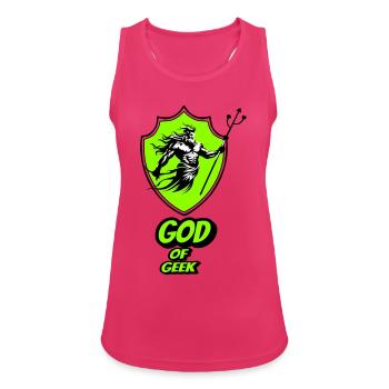 God of geek - Women's Breathable Tank Top - fuchsia - Front - Zoe (177cm)