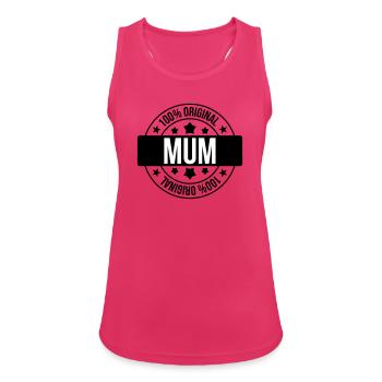 Best Mom - Mother's Day - Women's Breathable Tank Top - fuchsia - Front - Zoe (177cm)