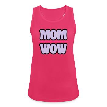 Mama - Frauen Tank Top atmungsaktiv - Fuchsia - Vorne - Zoe (177cm)