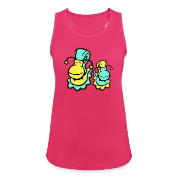 2 snail shell snails child dad mom family - Women's Breathable Tank Top - fuchsia - Front - Zoe (177cm)