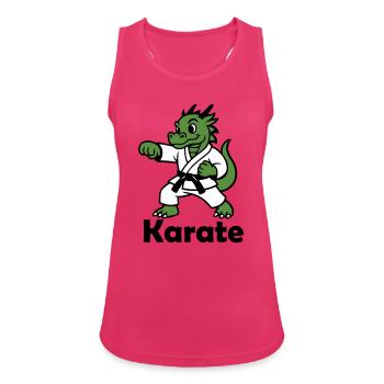 Karate Dragon - Women's Breathable Tank Top - fuchsia - Front - Zoe (177cm)