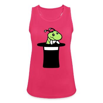 Caterpillar Top Hat Magician Wizard Magic Trick Cute - Women's Breathable Tank Top - fuchsia - Front - Zoe (177cm)