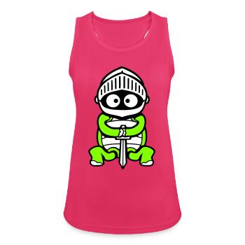 Turtle Knight Épée Fighter Armure Casque - Débardeur respirant Femme - fuchsia - Devant - Zoe (177cm)