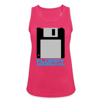 Floppy Generation 3.5 - Women's Breathable Tank Top - fuchsia - Front - Zoe (177cm)